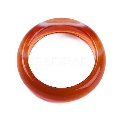 Dyed & Heated Natural Agate Finger Rings for Women RJEW-Z075-02P-1