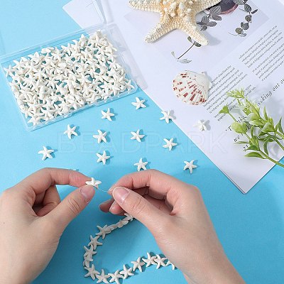 150Pcs Synthetic Turquoise Dyed Beads Strands G-SC0002-80-1