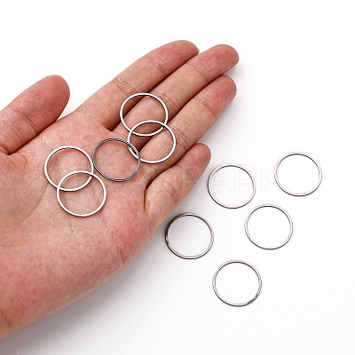 Non-Tarnish 304 Stainless Steel Linking Ring STAS-S079-12C-A-1