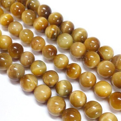 Natural Tiger Eye Beads Strands G-G544-8mm-01-1