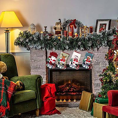 4Pcs Cloth Christmas Stockings Sets JX066A-1