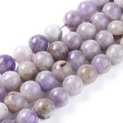 Natural Lavender Amethyst Beads Strands X-G-L555-01-4mm-1