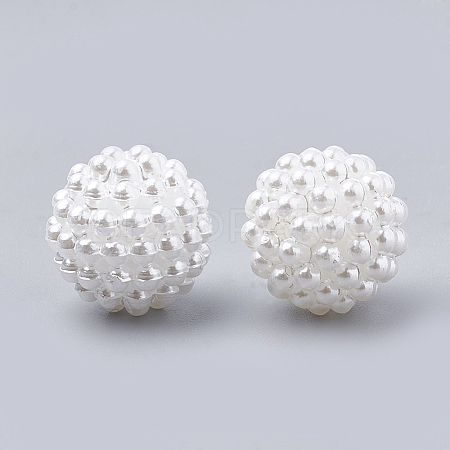 Imitation Pearl Acrylic Beads OACR-T004-10mm-20-A-1