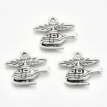 Tibetan Style Alloy Pendants TIBE-S323-058AS-RS-1