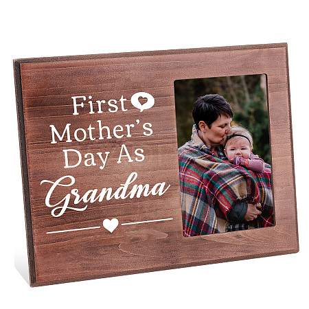 MDF Wood Photo Frames DIY-WH0231-058-1