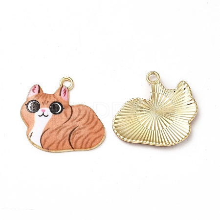 Alloy Enamel Pendants ENAM-M046-11G-D-1
