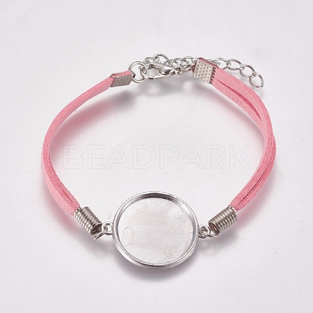 Faux Suede Bracelet Making MAK-WH0007-01A-1