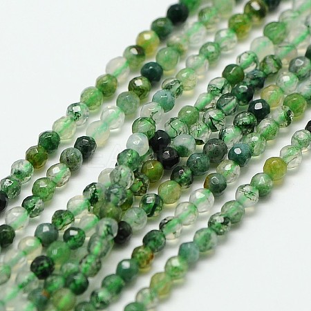 Natural Moss Agate Beads Strands X-G-A129-2mm-01-1