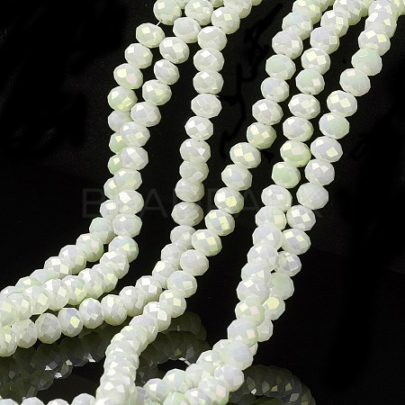 Electroplate Opaque Glass Beads Strands EGLA-A034-P1mm-T15-1