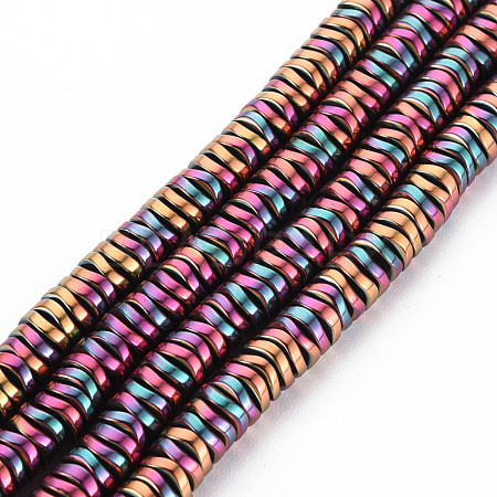 Electroplate Non-magnetic Synthetic Hematite Beads Strands G-N0321-07G-1