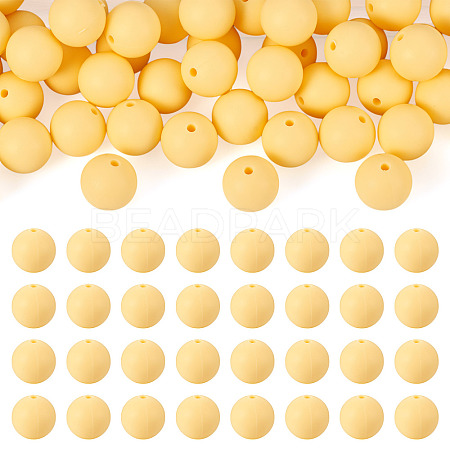 50Pcs Food Grade Eco-Friendly Silicone Beads SIL-TA0002-89G-1