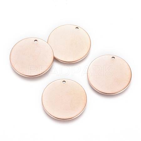 Ion Plating(IP) 304 Stainless Steel Pendants EJEW-L238-01A-RG-1