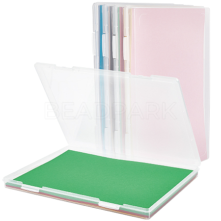 Transparent Plastic Packaging Boxes with Hinged Lid AJEW-WH20060-89-1