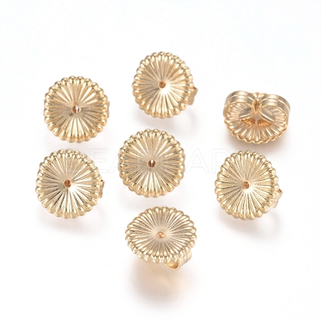 Brass Ear Nuts KK-L198-008LG-1
