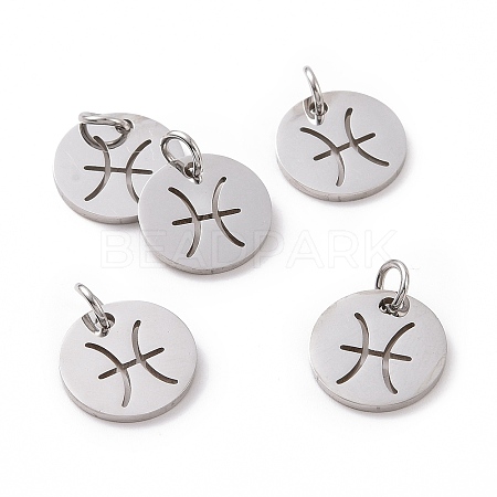 304 Stainless Steel Charms STAS-Q201-T445-12S-1