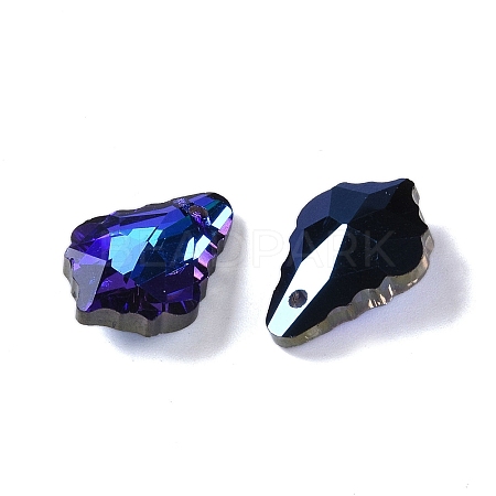 AB Color Plated Electroplate Glass Pendants EGLA-O003-06C-11-1