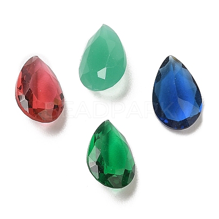 Pointed Back Glass Rhinestone Cabochons GLAA-B012-32A-1