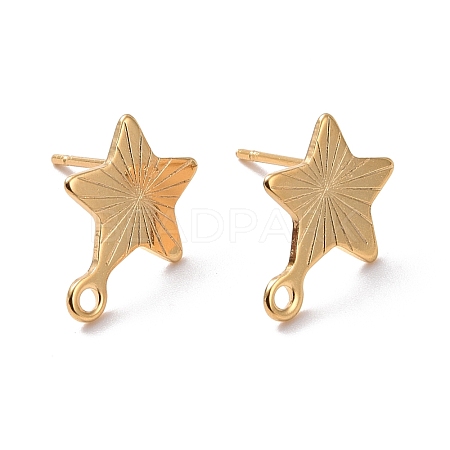 201 Stainless Steel Stud Earring Findings X-STAS-K241-10G-1