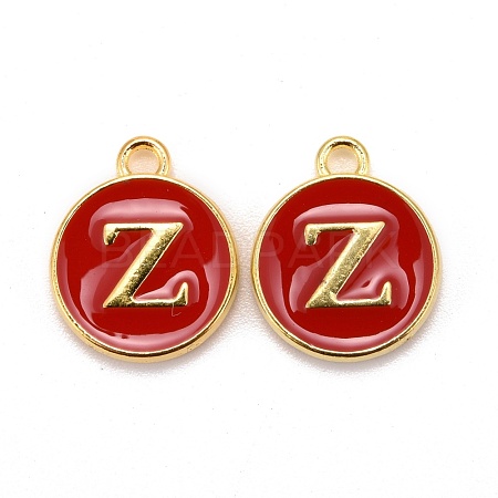 Golden Plated Alloy Enamel Charms ENAM-S118-03Z-1