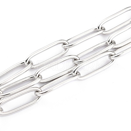 Tarnish Resistant 304 Stainless Steel Paperclip Chains CHS-H031-02P-1