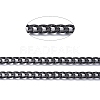 304 Stainless Steel Cuban Link Chains CHS-D032-02B-1