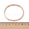 Hollow Star 304 Stainless Steel Hinged Bangles BJEW-L610-20RG-5