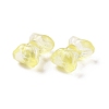 Transparent Spray Painted Glass Beads GLAA-I050-11I-2