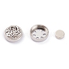 304 Stainless Steel Magnetic Diffuser Locket Aromatherapy Essential Oil Buckle AJEW-M027-12P-2
