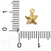 925 Sterling Silver Starfish Charms STER-U009-09G-02-3