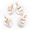 Natural Cultured Freshwater Pearl Pendants PEAR-E013-29-1