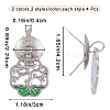 16Pcs 4 Styles Zinc Alloy Enamel Box Handles FIND-GF0005-47-2