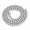 Baking Paint Pearlized Glass Pearl Bead Strands X-HY-N002-4mm-A03-3
