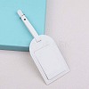 CutHollow 4Pcs PU Leather Luggage Tag OFST-CL0001-01B-04-6