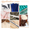 20 Yards Polyester Braid Trims with Elastic Button Loops OCOR-PH0001-94A-7