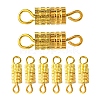 20Pcs Brass Screw Clasps KK-YW0002-40G-1