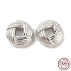 Rhodium Plated 925 Sterling Silverr Beads STER-Q190-10P-1