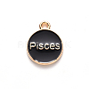 Alloy Enamel Pendants X-ENAM-S124-01B-08H-3