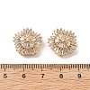 Brass Micro Pave Cubic Zirconia Beads KK-A259-11G-01-3
