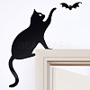 Cat & Bat Acrylic Door Topper AJEW-WH0596-009-1