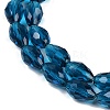 Transparent Glass Beads Strands X-EGLA-N013-T10mm-D25-3