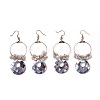 Pearl Chip Beads Dangle Earrings EJEW-L218-09A-1