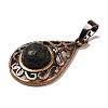 Natural Lava Rock Pendants G-H065-02R-09-2