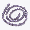 Opaque Solid Color Glass Beads Strands EGLA-A034-P2mm-D11-2