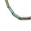 Electroplated Natural Lava Rock Beads Strands G-K388-03B-08-2