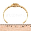 304 Stainless Steel Blank Cuff Bangle Bases with Flat Round Tray SA-CBA82C8-04C-G-3