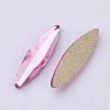 Flat Back K9 Glass Rhinestone Cabochons RGLA-F034-3x11mm-M-2