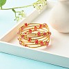 Bling Glass Beaded Wrap Bracelet BJEW-JB07746-3