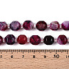 Natural Agate(Dyed & Heated) Beads Strands G-T139-92A-5