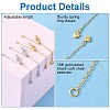4Pcs 2 Colors Brass End Chains FIND-YW0010-34-4
