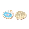 Alloy Enamel Pendants X-ENAM-O001-11C-G-2